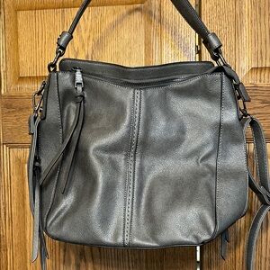 Realer leather Gray Shoulder Bag new